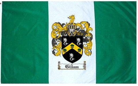 Gillam family crest coat of arms flag
