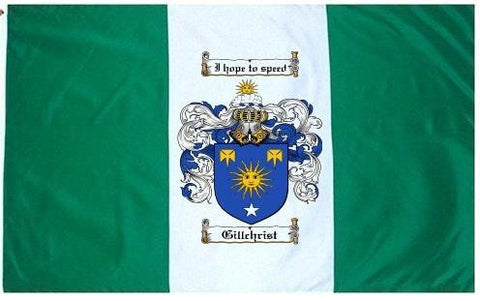 Gillchrist family crest coat of arms flag
