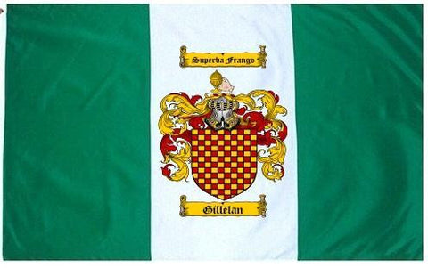 Gillelan family crest coat of arms flag