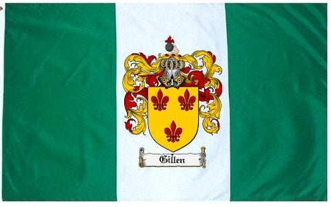 Gillen family crest coat of arms flag