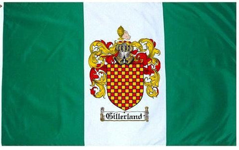 Gillerland family crest coat of arms flag