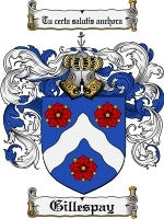 Gillespay coat of arms family crest download
