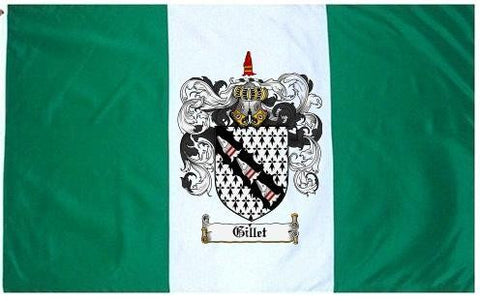 Gillet family crest coat of arms flag
