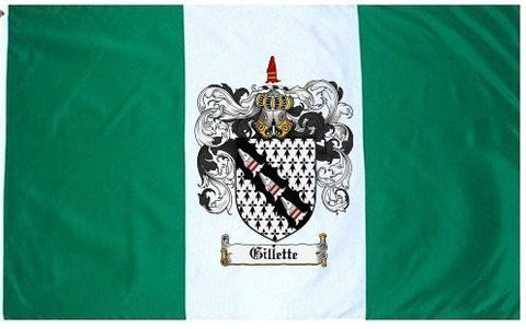 Gillette family crest coat of arms flag