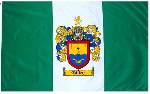 Gilley family crest coat of arms flag