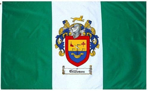 Gillieson family crest coat of arms flag