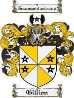 Gillion coat of arms family crest download