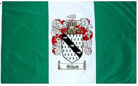 Gillott family crest coat of arms flag