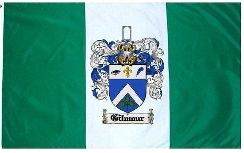 Gilmour family crest coat of arms flag