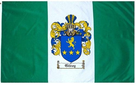 Gilroy family crest coat of arms flag