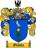 Gionta coat of arms family crest download