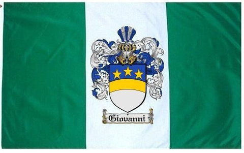 Giovanni family crest coat of arms flag
