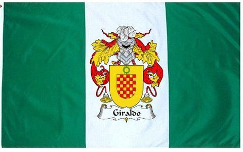 Giraldo family crest coat of arms flag