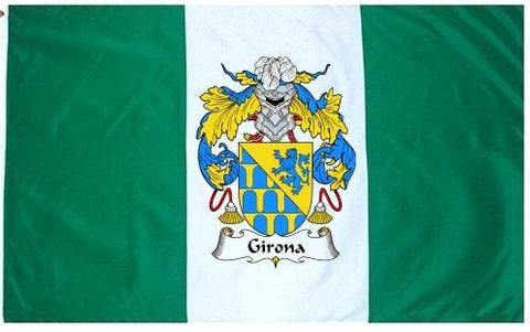 Girona family crest coat of arms flag
