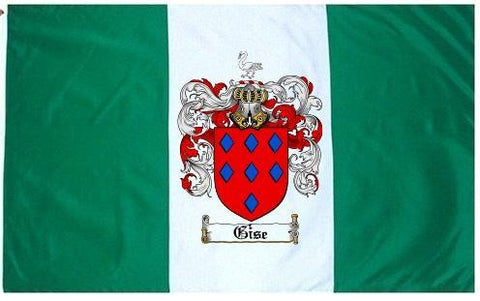 Gise family crest coat of arms flag