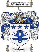 Gishenan coat of arms family crest download