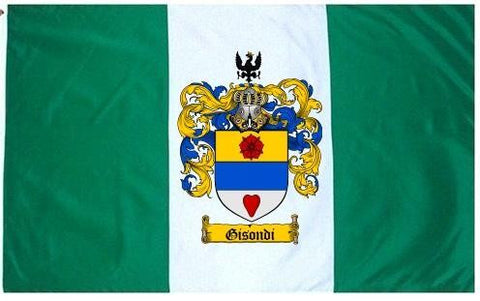 Gisondi family crest coat of arms flag