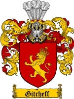 Gitcheff coat of arms family crest download