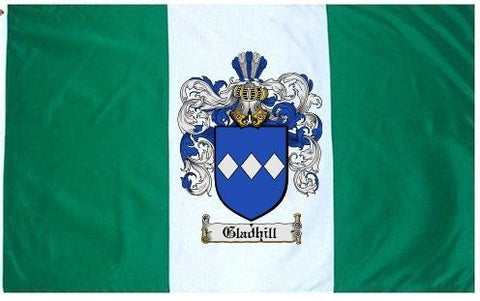 Gladhill family crest coat of arms flag