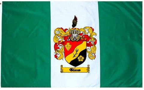 Glaus family crest coat of arms flag