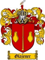 Glazener coat of arms family crest download