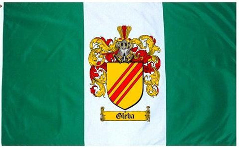 Gleba family crest coat of arms flag