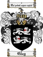 Gleg coat of arms family crest download
