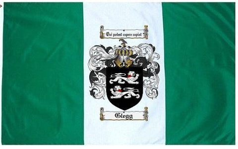Glegg family crest coat of arms flag