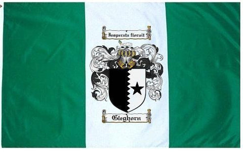 Gleghorn family crest coat of arms flag