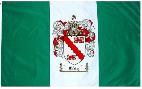 Gleig family crest coat of arms flag