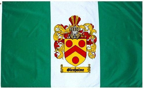 Glenholme family crest coat of arms flag