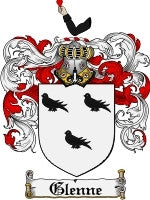 Glenne coat of arms family crest download