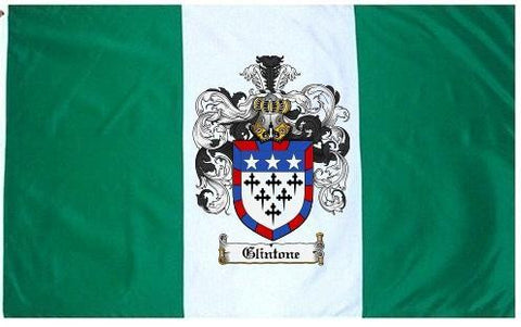 Glintone family crest coat of arms flag
