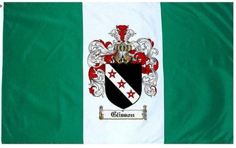 Glisson family crest coat of arms flag