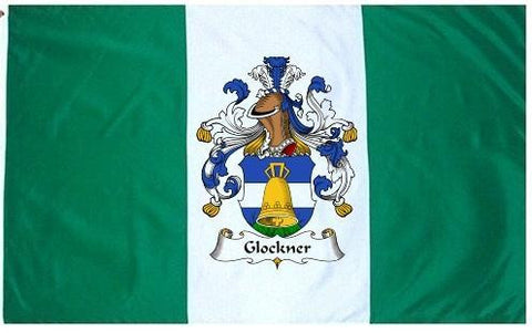 Glockner family crest coat of arms flag