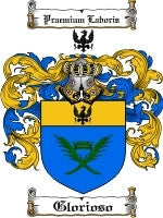 Glorioso coat of arms family crest download