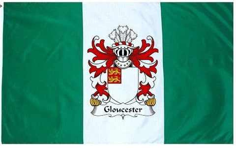 Gloucester family crest coat of arms flag