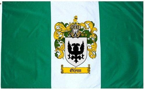 Glynn family crest coat of arms flag