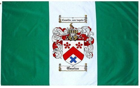 Gneive family crest coat of arms flag