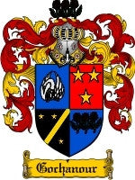 Gochanour coat of arms family crest download