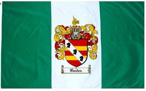 Goden family crest coat of arms flag