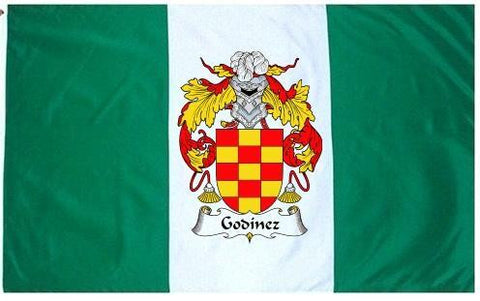 Godinez family crest coat of arms flag