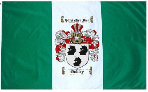 Godley family crest coat of arms flag