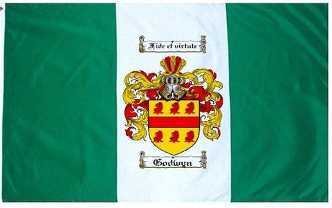 Godwyn family crest coat of arms flag