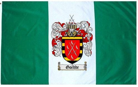 Goedde family crest coat of arms flag