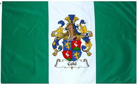 Gohl family crest coat of arms flag