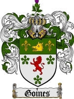 Goines coat of arms family crest download