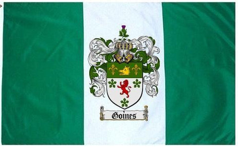 Goines family crest coat of arms flag