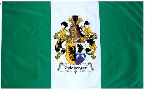 Goldberger family crest coat of arms flag