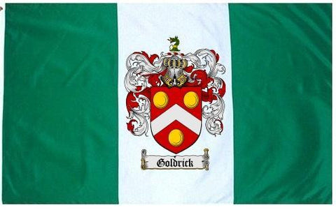 Goldrick family crest coat of arms flag